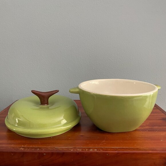 Technique Green Apple Ceramic Small Casserole Lid KF144 - Picture 5 of 10